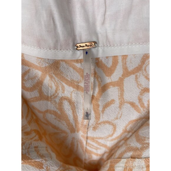 FREE PEOPLE Love So Right Cotton Wide Leg Pants - Color: Orange, Size 14  NWOT - Picture 4 of 8